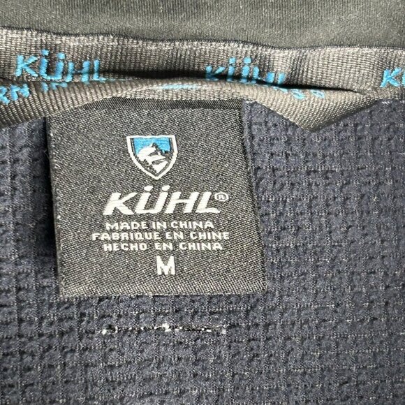 Kuhl Jacket Mens Medium Blue Softshell Full Zip Performance Outdoor Coat Hiking - Picture 3 of 15